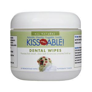 KissAble Dog Dental Wipes - Peppermint - 50 ct