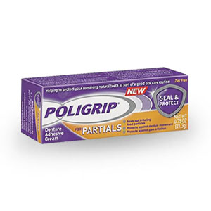 Poligrip Partials Denture Adhesive Cream - 0.75 oz