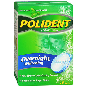 Polident Overnight Whitening - 84 tablets