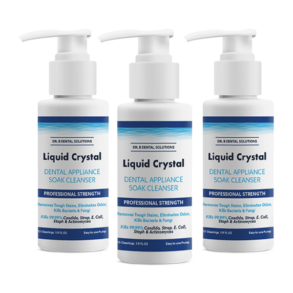 Dr. Berland's Cleanadent Liquid Crystals Oral Appliance Cleanser - Travel Size 3pk