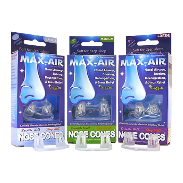 Sleep Accessories MaxAir AntiSnoring Nose Cones