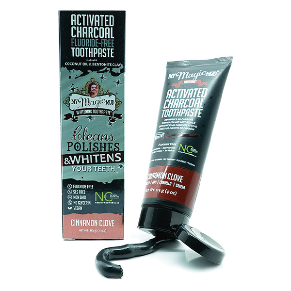 Toothpaste | My Magic Mud Charcoal Whitening Toothpaste - Cinnamon Clove - 4oz