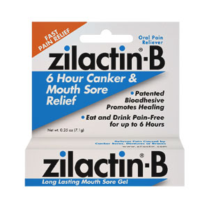 Zilactin-B 6 Hour Canker and Mouth Sore Gel - 0.25 oz